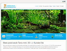 Tablet Screenshot of akvaariumid.eu